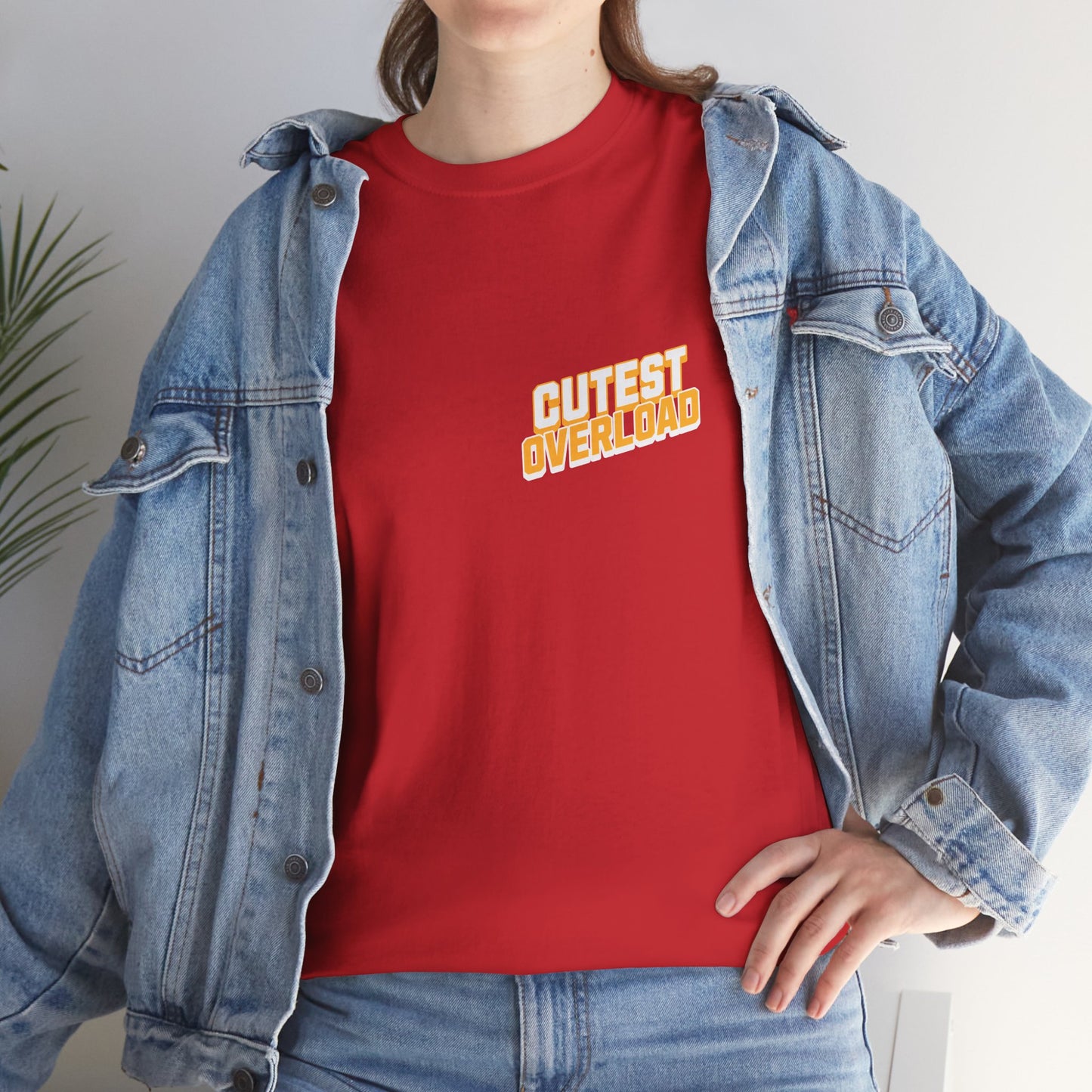 Happy Cat 'Cutest Overload' | Unisex Heavy Cotton Tee