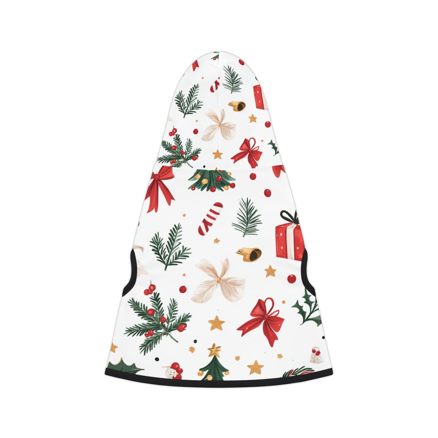 Christmas Pet Hoodie with Festive Patterns