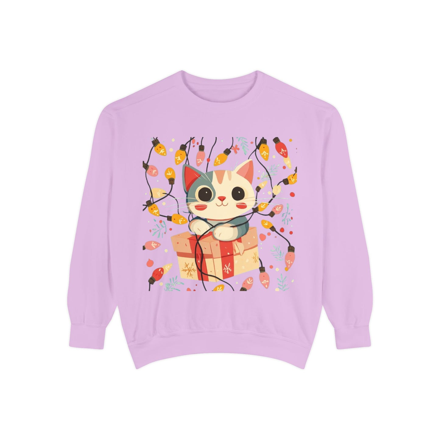 Cute Cat Gift Box Sweatshirt