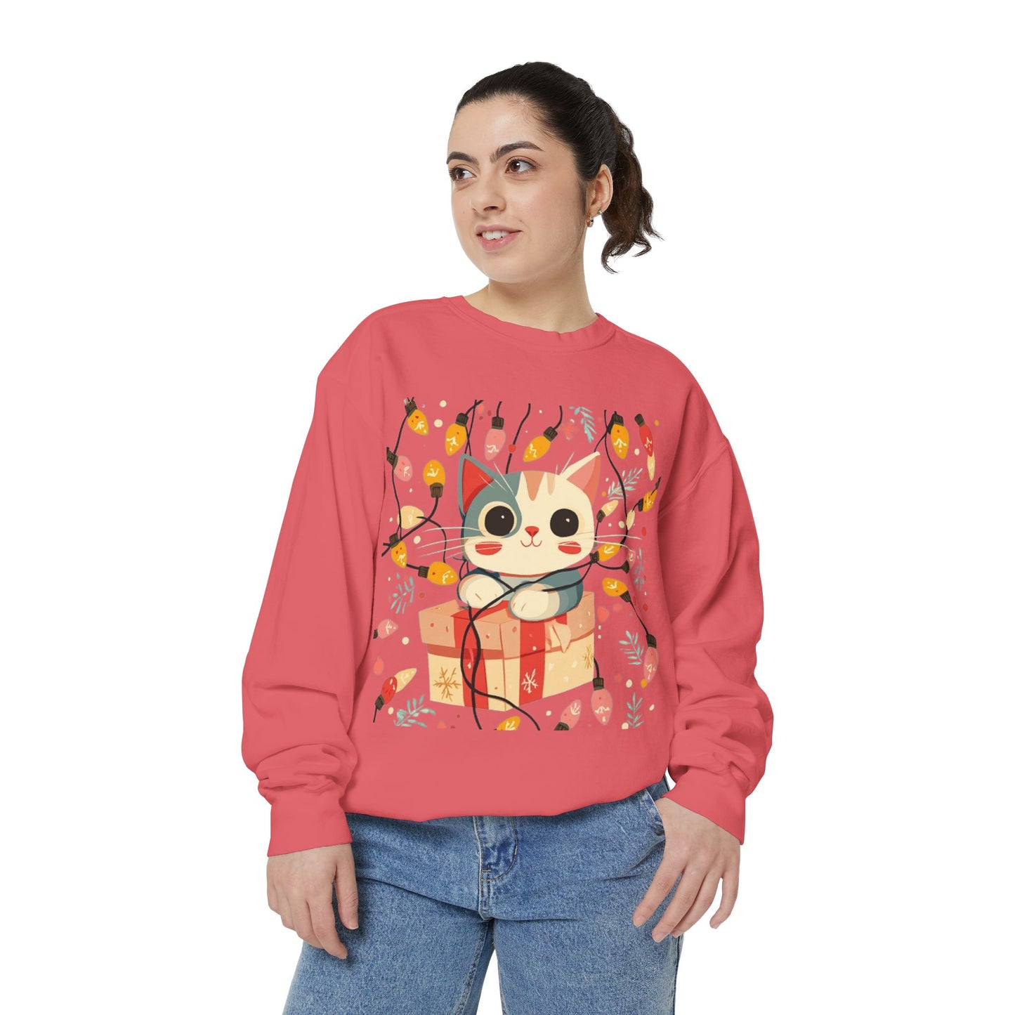 Cute Cat Gift Box Sweatshirt