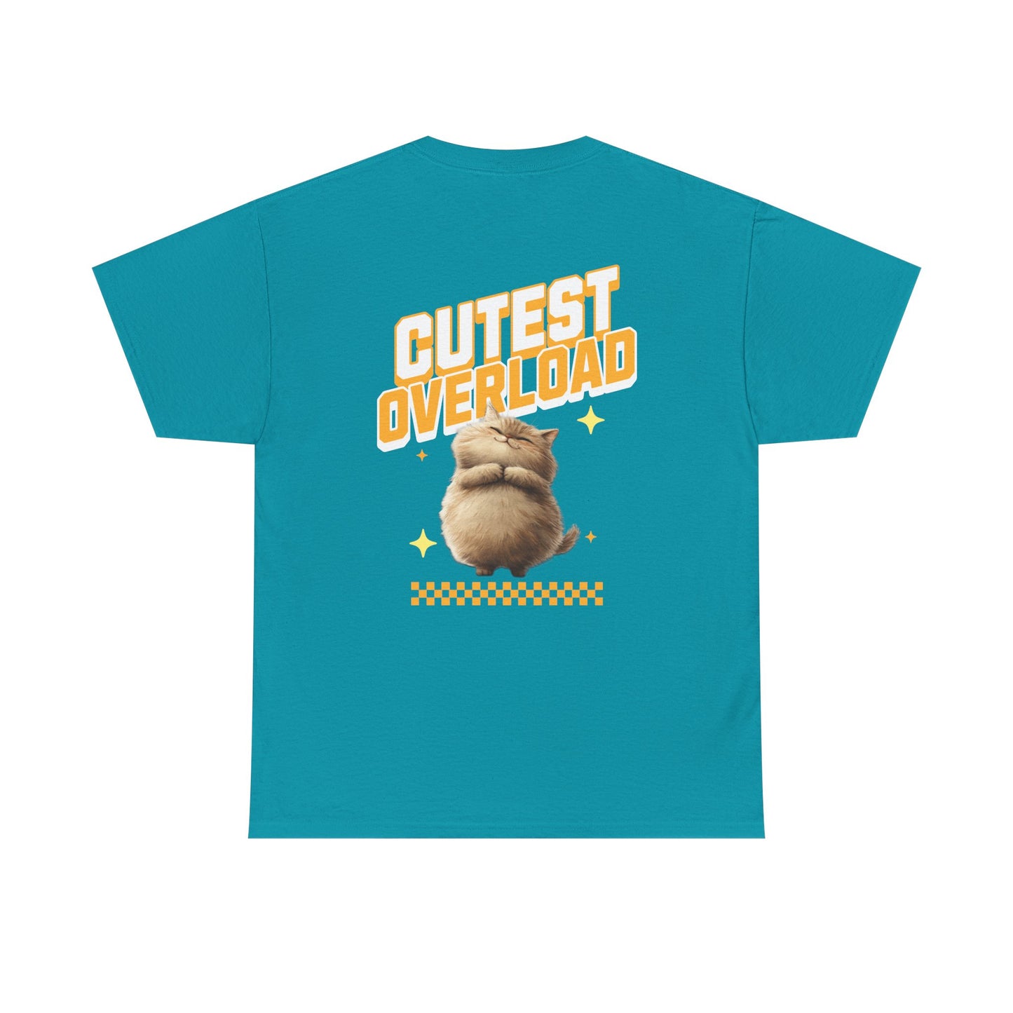 Happy Cat 'Cutest Overload' | Unisex Heavy Cotton Tee