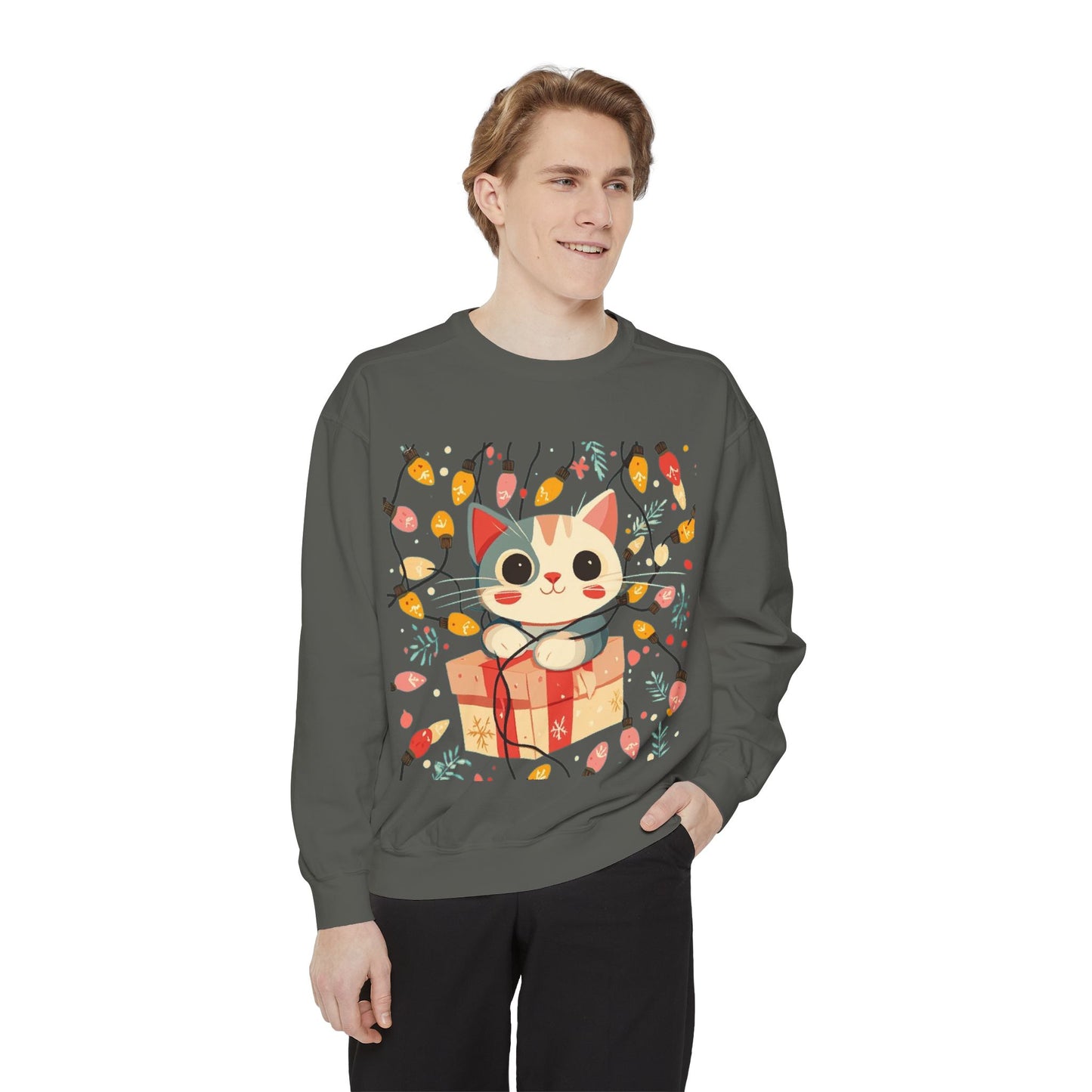 Cute Cat Gift Box Sweatshirt