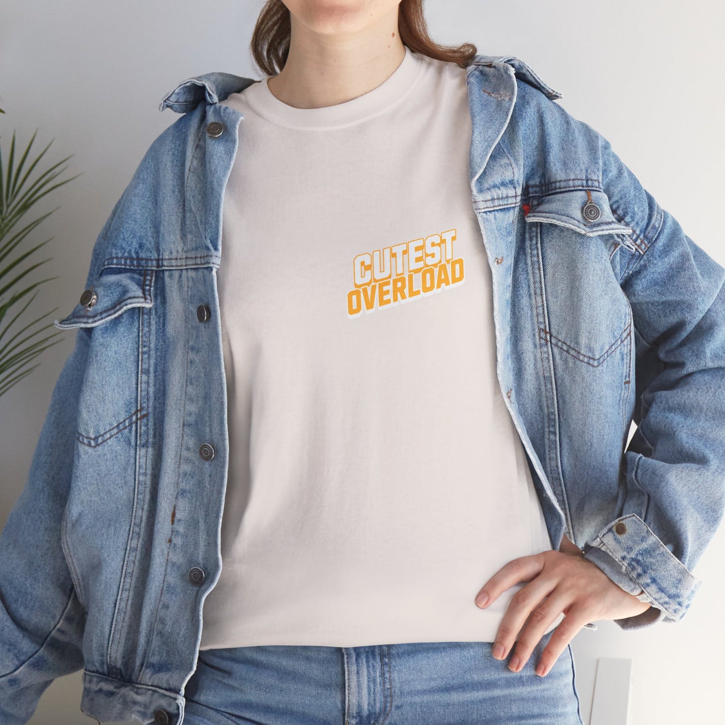 Happy Cat 'Cutest Overload' | Unisex Heavy Cotton Tee