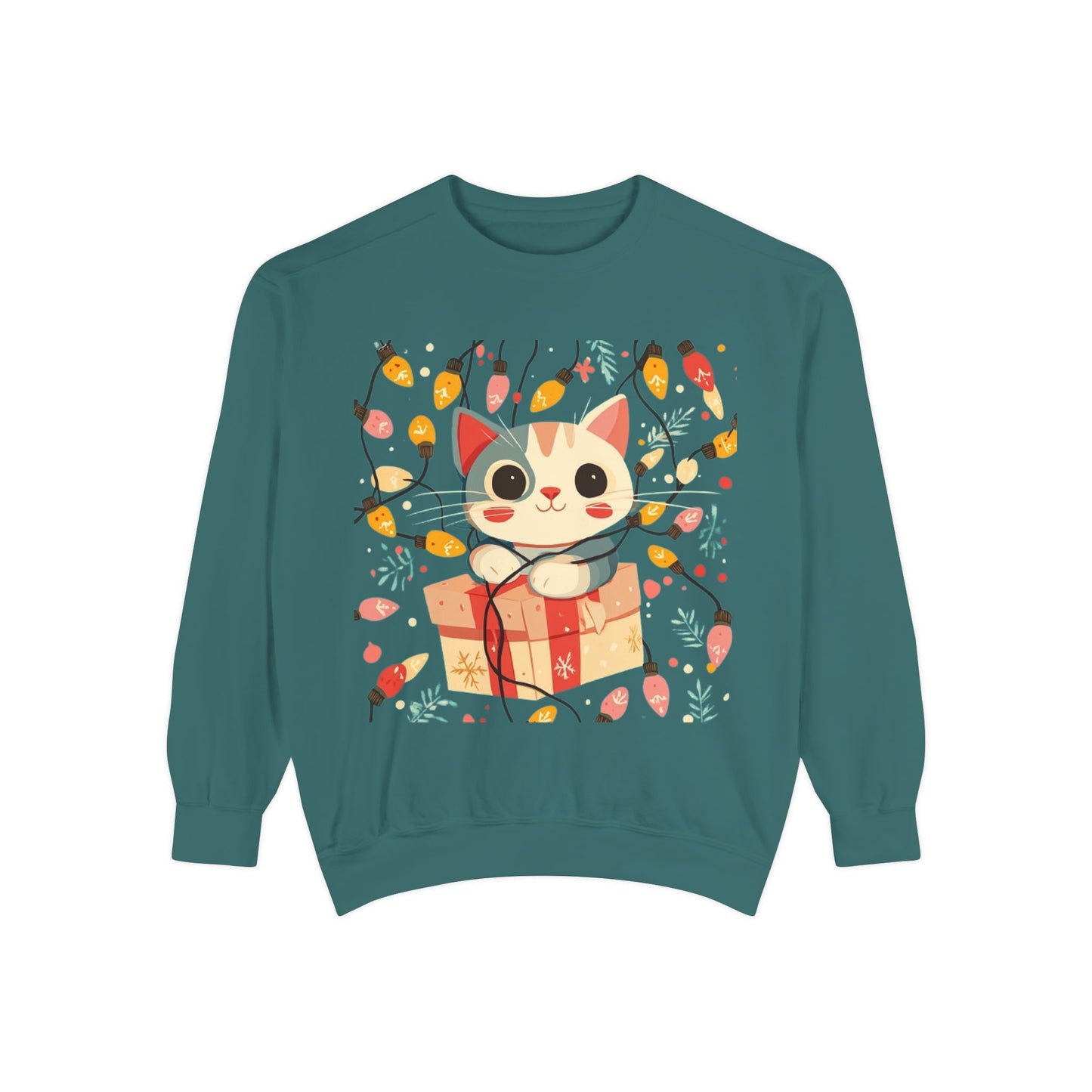 Cute Cat Gift Box Sweatshirt