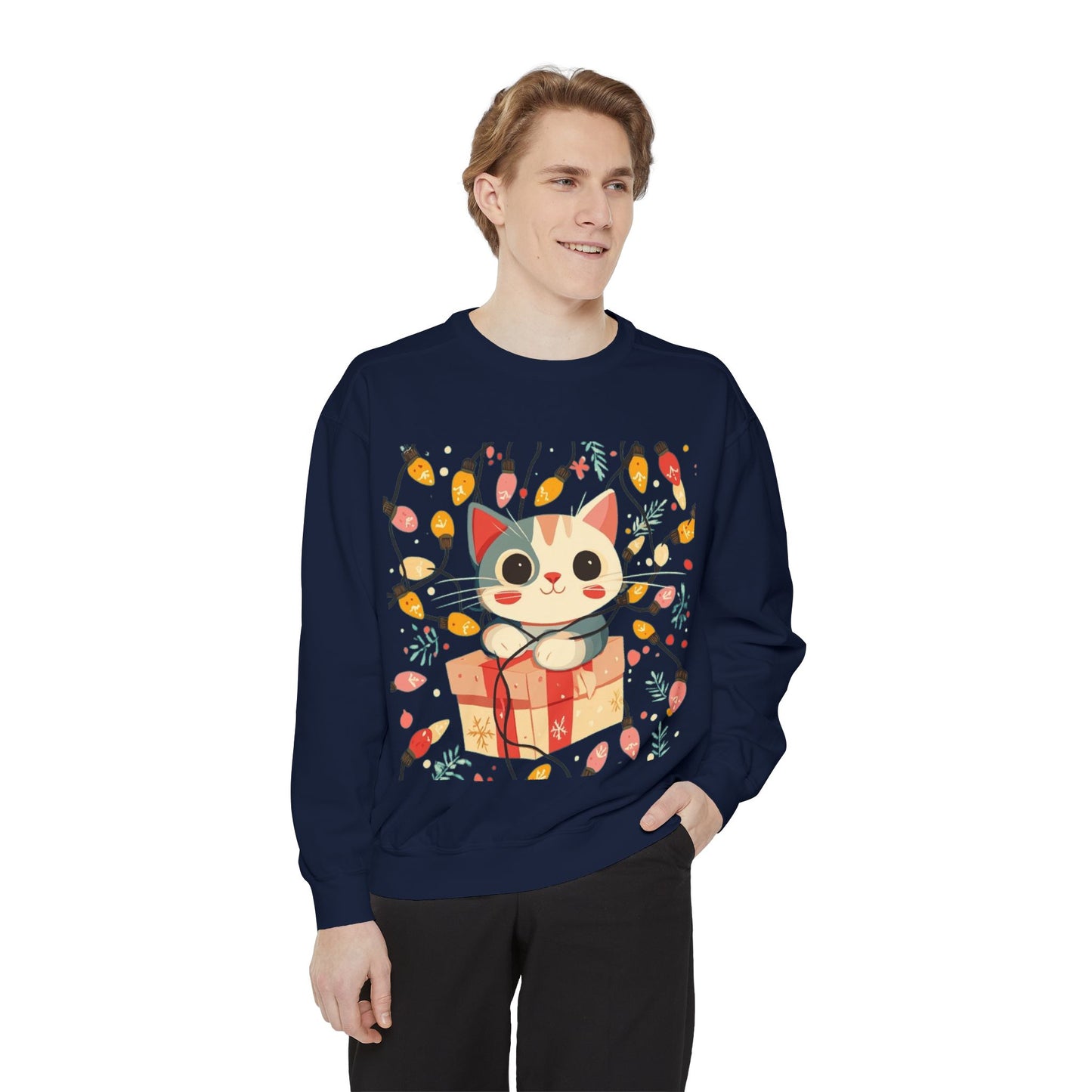 Cute Cat Gift Box Sweatshirt