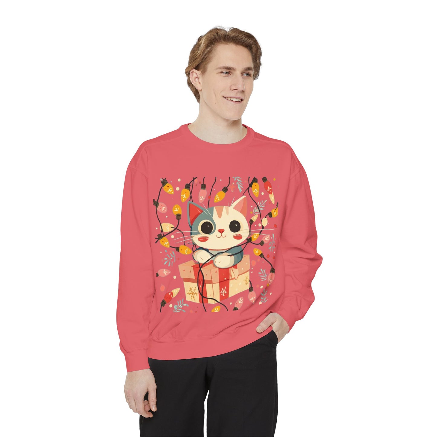 Cute Cat Gift Box Sweatshirt