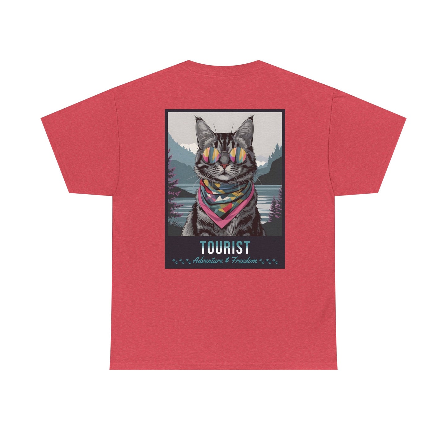 Cat Travelling Japan | Unisex Heavy Cotton Tee