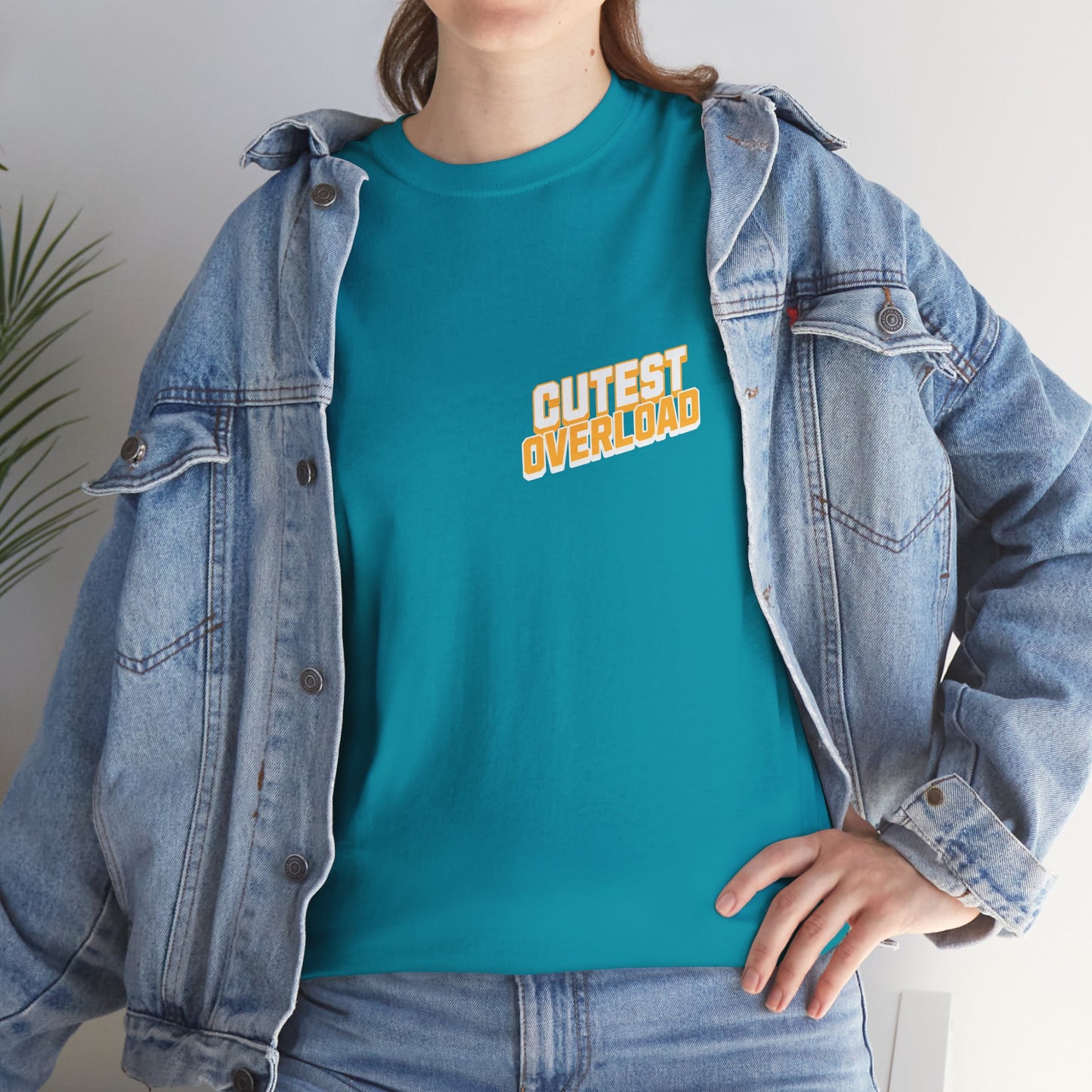 Happy Cat 'Cutest Overload' | Unisex Heavy Cotton Tee