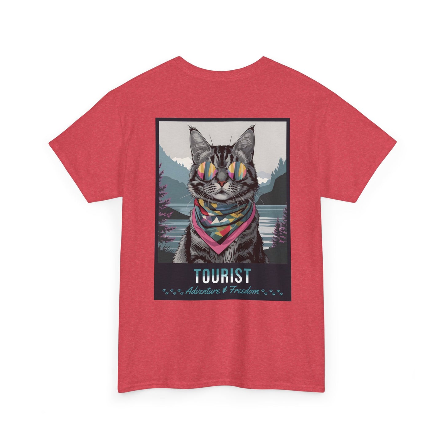 Cat Travelling Japan | Unisex Heavy Cotton Tee