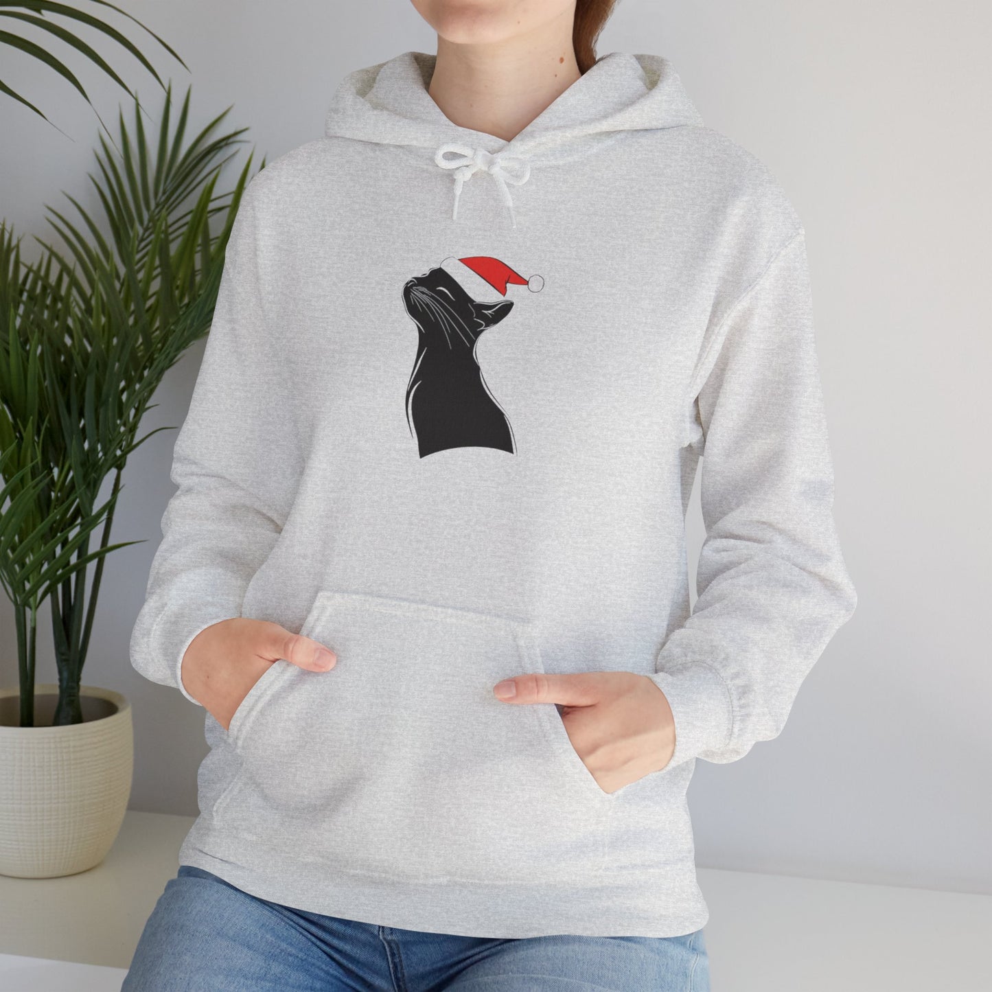 Black Cat Christmas Hoodie