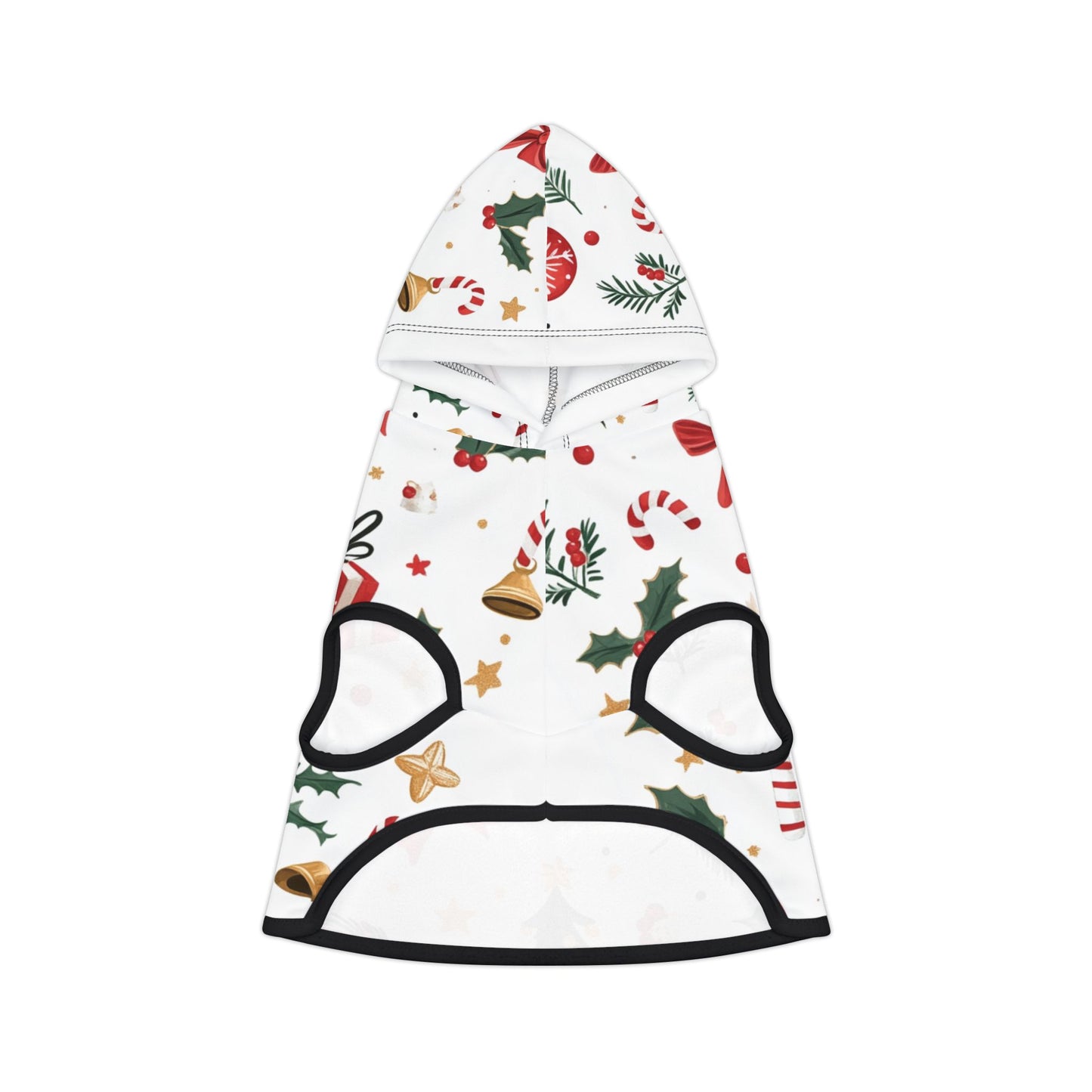 Christmas Pet Hoodie with Festive Patterns