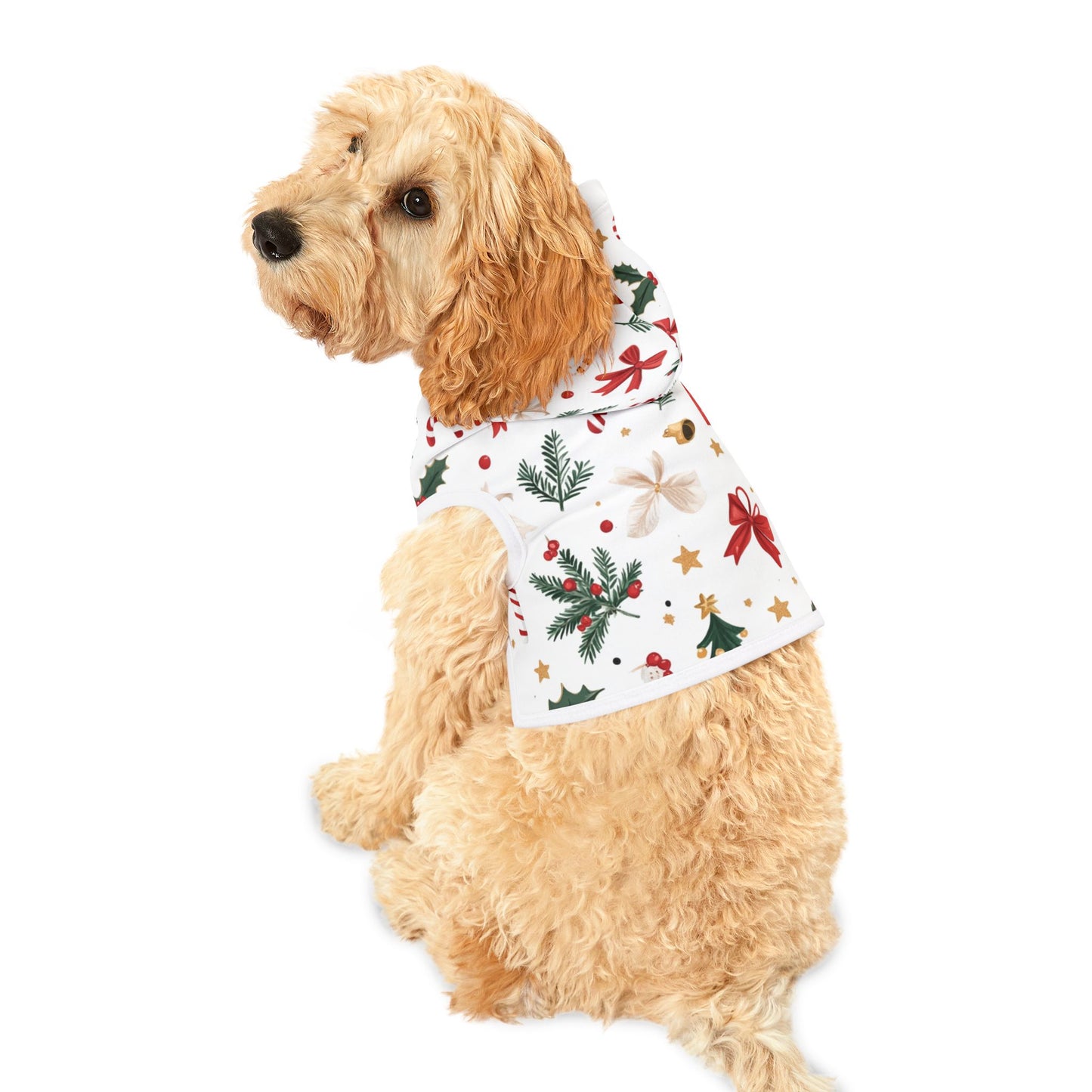 Christmas Pet Hoodie with Festive Patterns