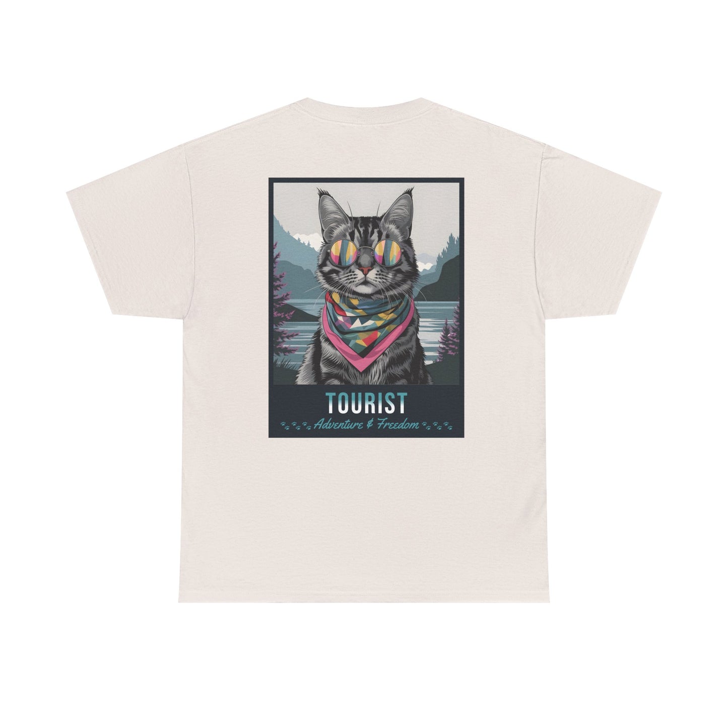 Cat Travelling Japan | Unisex Heavy Cotton Tee