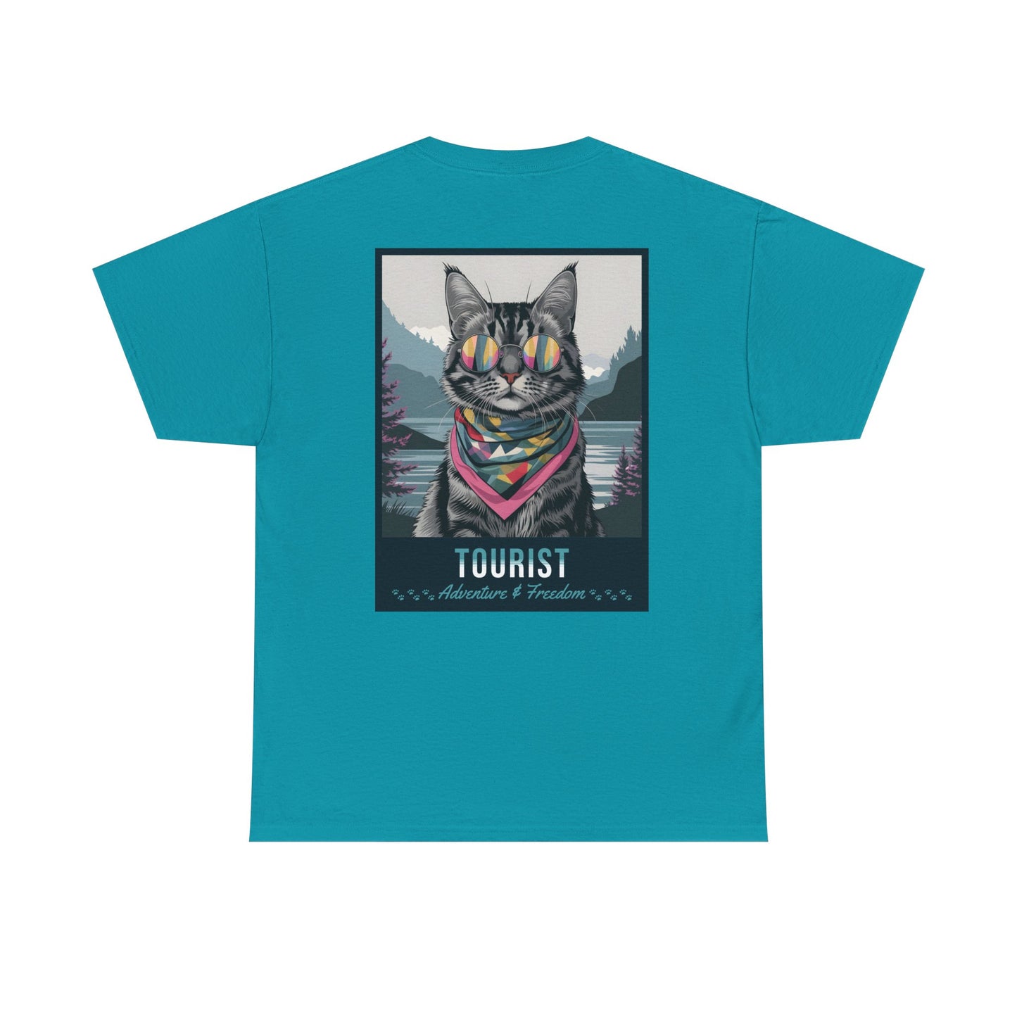 Cat Travelling Japan | Unisex Heavy Cotton Tee