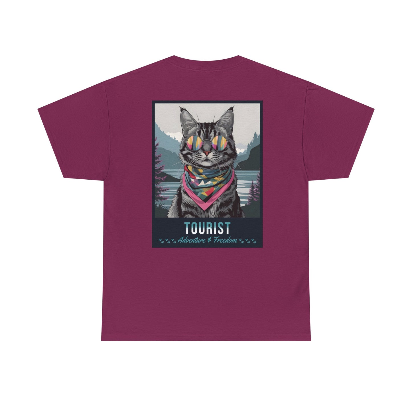 Cat Travelling Japan | Unisex Heavy Cotton Tee