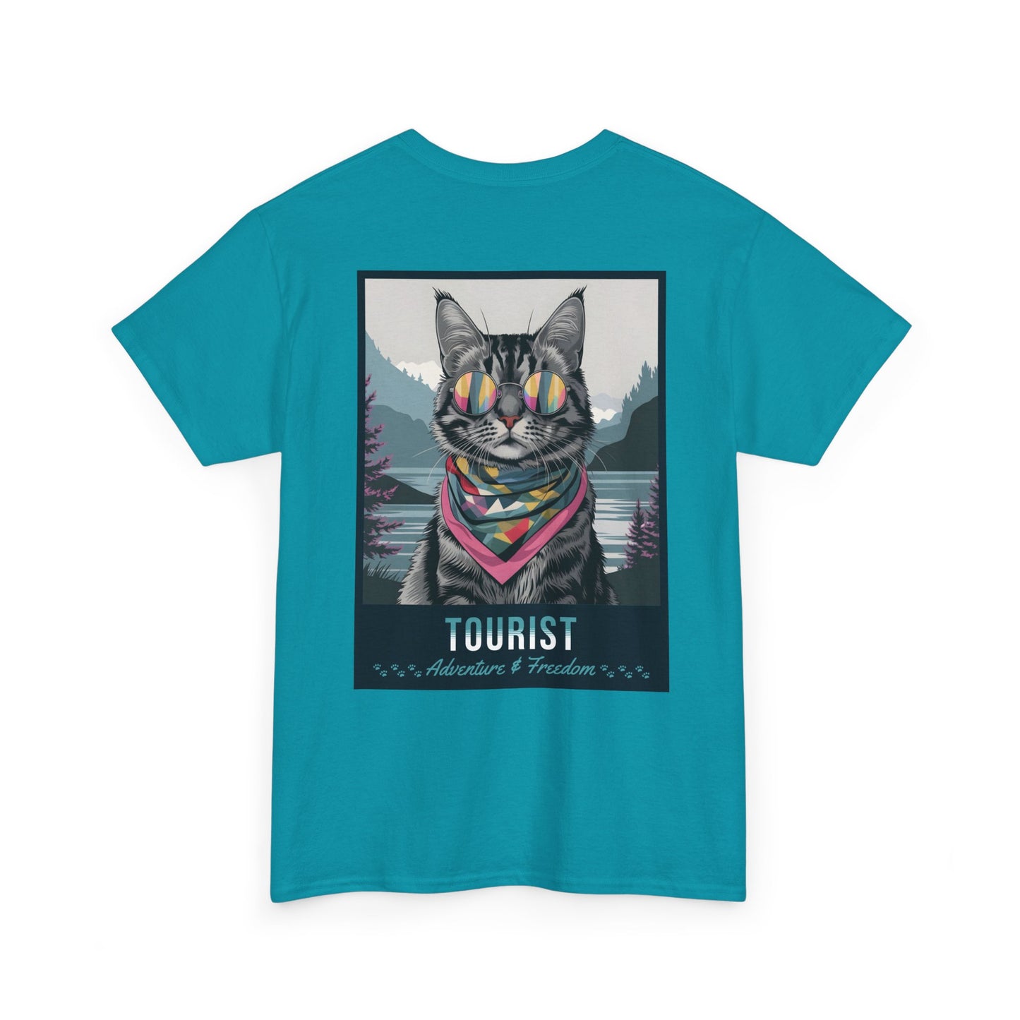 Cat Travelling Japan | Unisex Heavy Cotton Tee