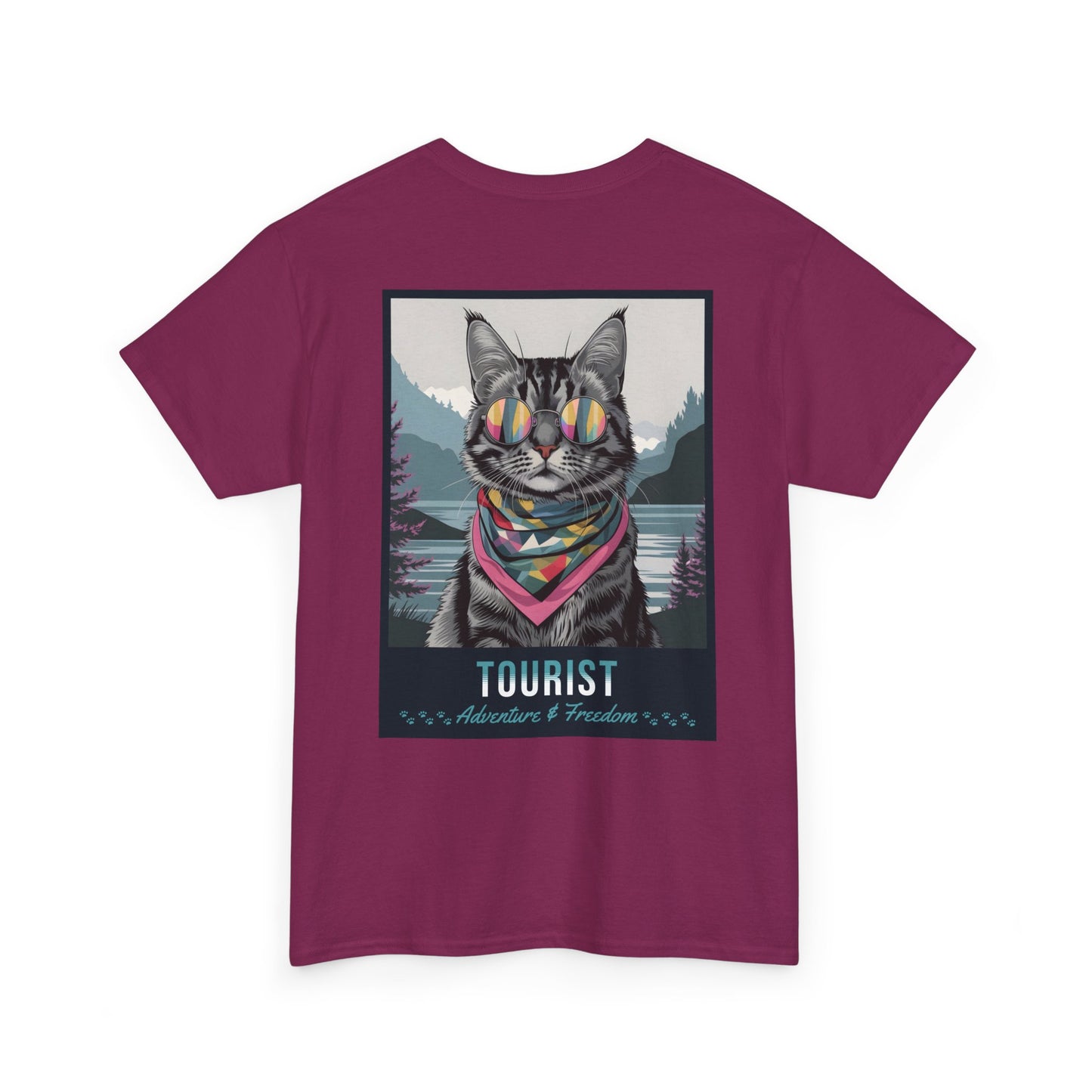 Cat Travelling Japan | Unisex Heavy Cotton Tee