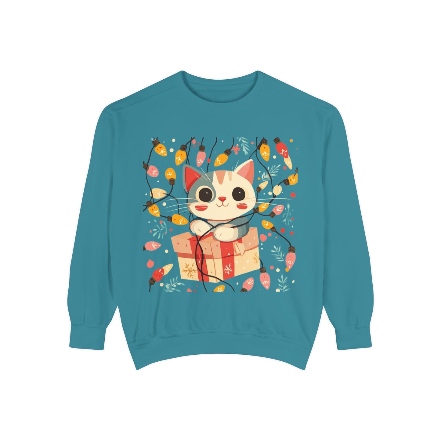 Cute Cat Gift Box Sweatshirt