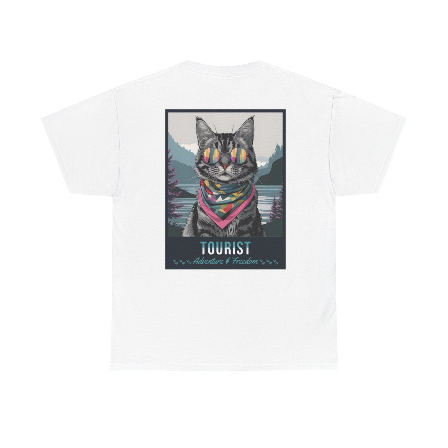 Cat Travelling Japan | Unisex Heavy Cotton Tee