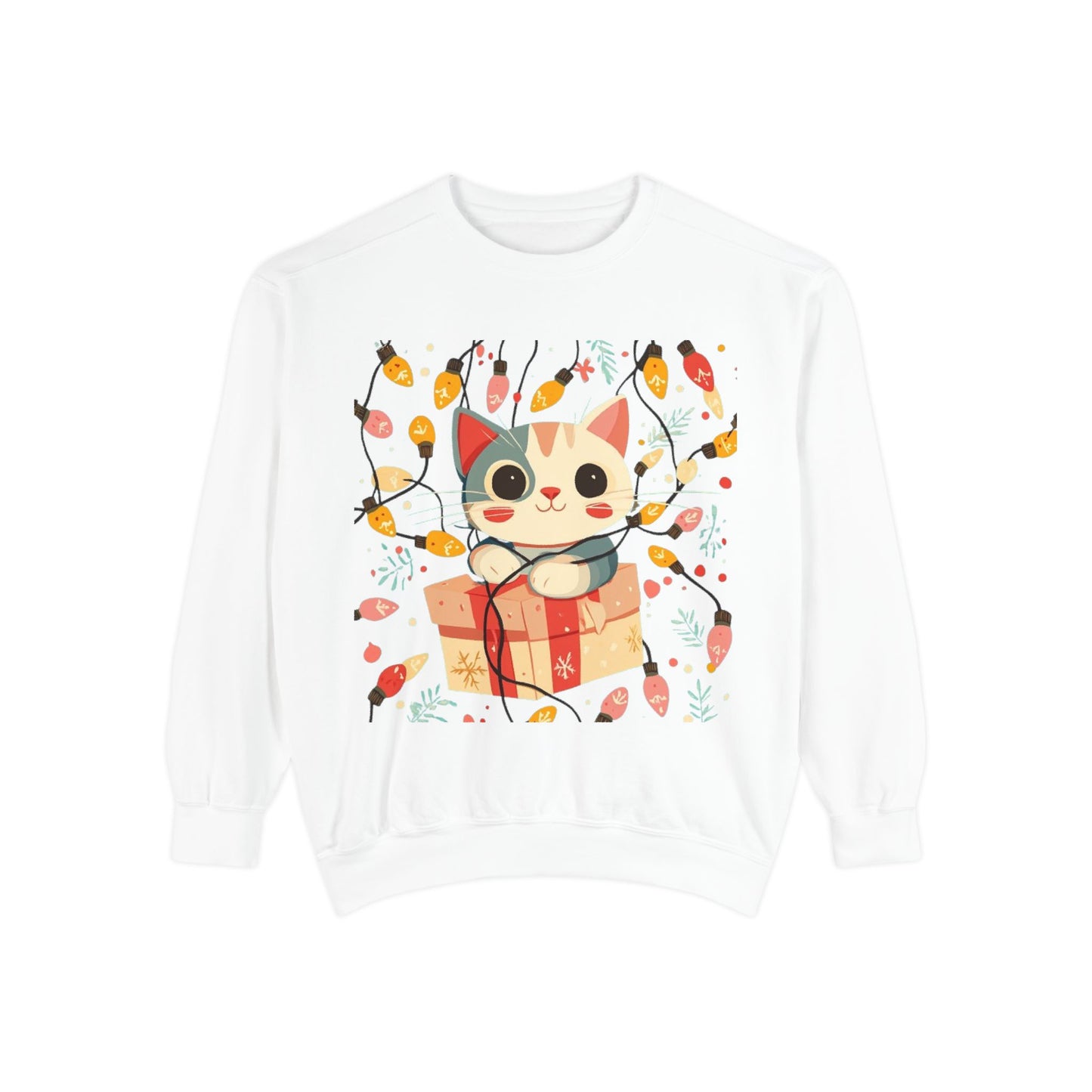 Cute Cat Gift Box Sweatshirt