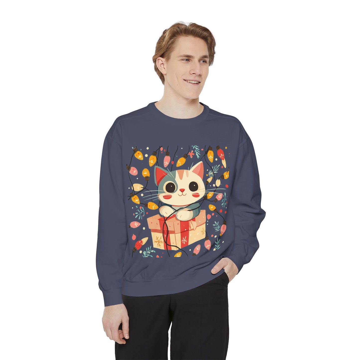 Cute Cat Gift Box Sweatshirt
