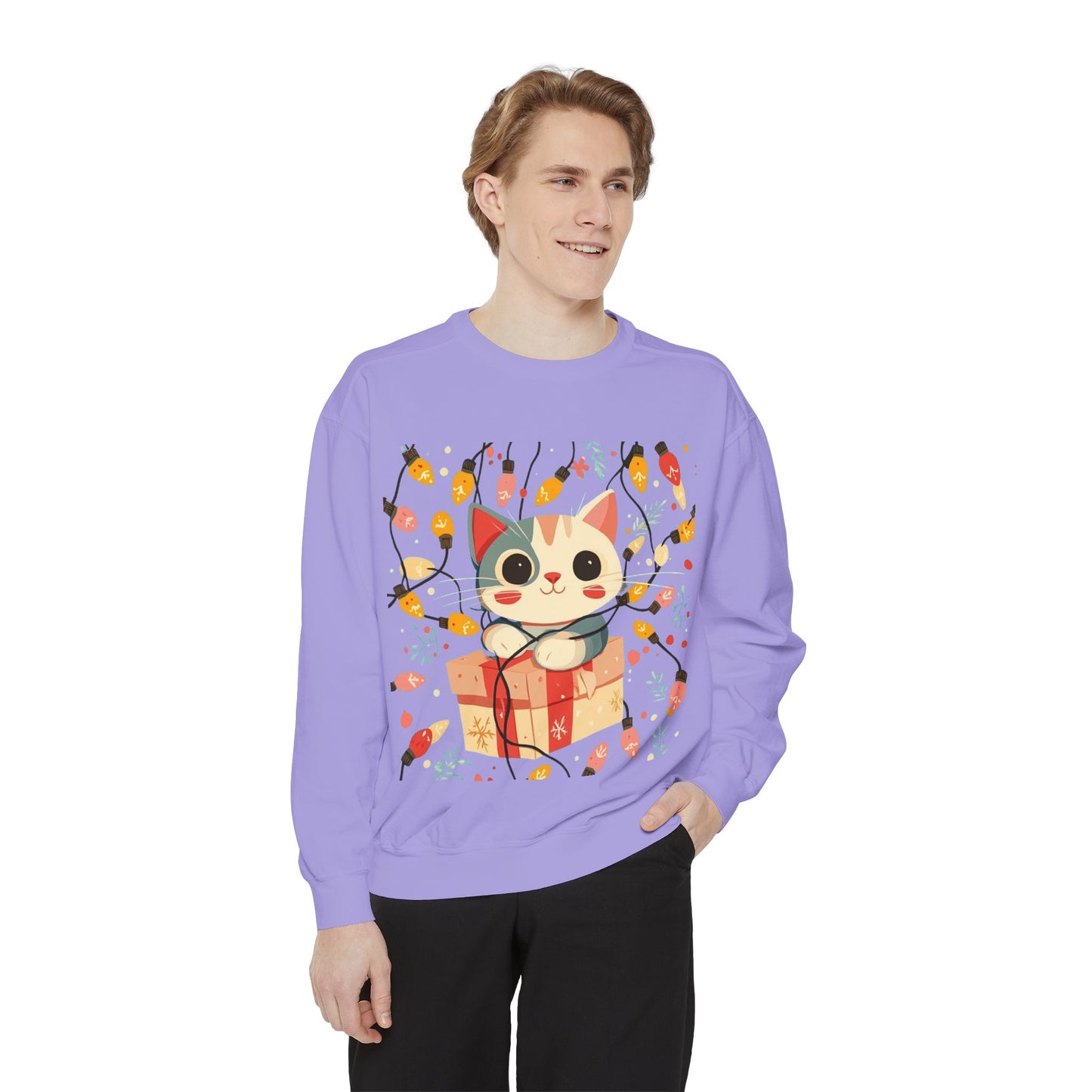 Cute Cat Gift Box Sweatshirt