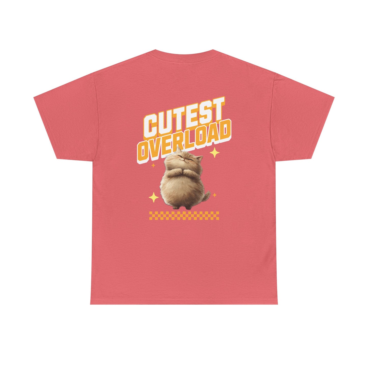 Happy Cat 'Cutest Overload' | Unisex Heavy Cotton Tee