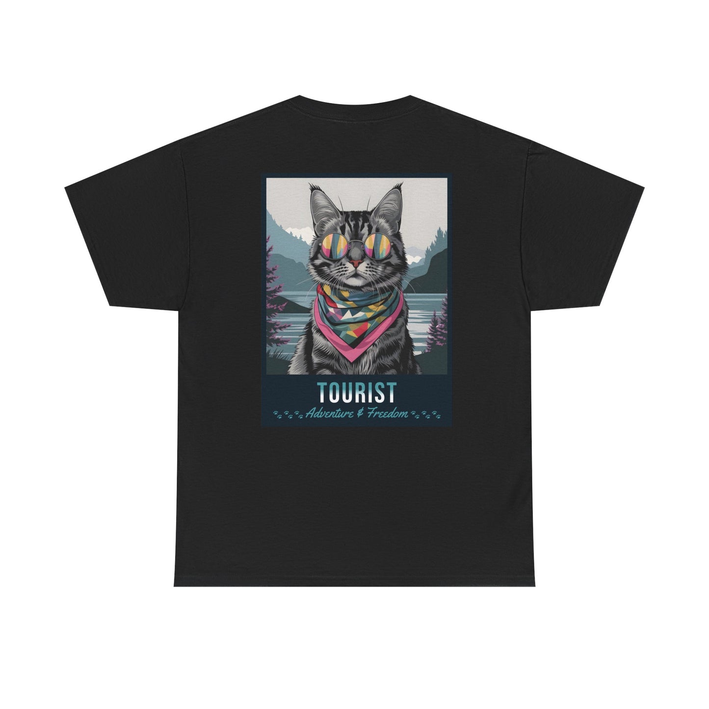 Cat Travelling Japan | Unisex Heavy Cotton Tee