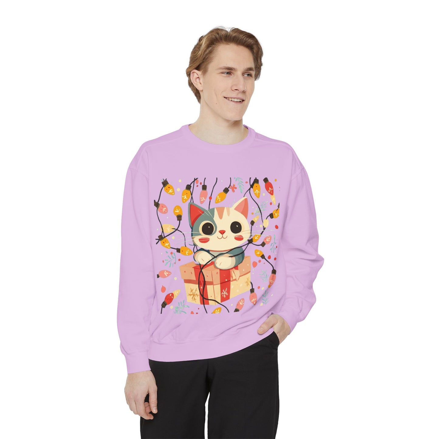 Cute Cat Gift Box Sweatshirt