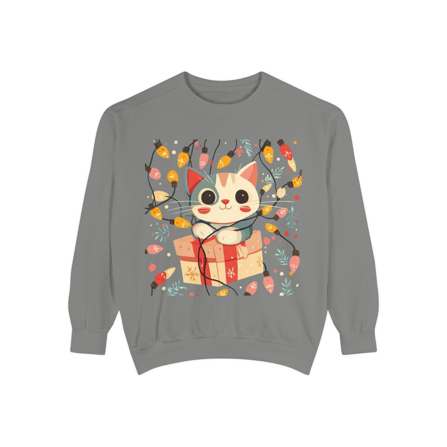 Cute Cat Gift Box Sweatshirt
