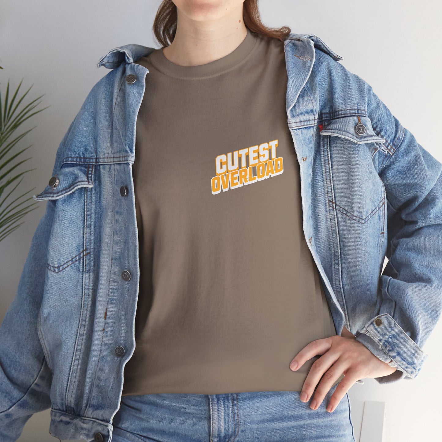 Happy Cat 'Cutest Overload' | Unisex Heavy Cotton Tee