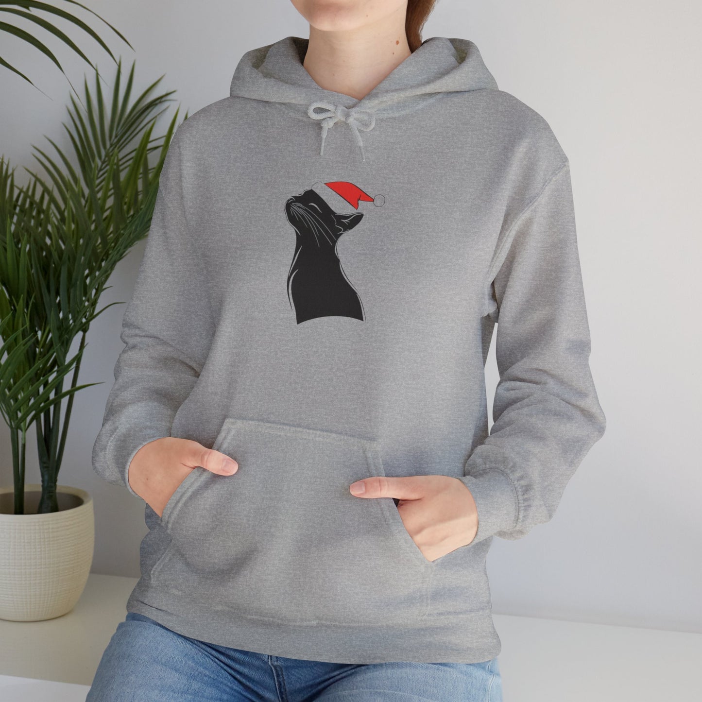 Black Cat Christmas Hoodie