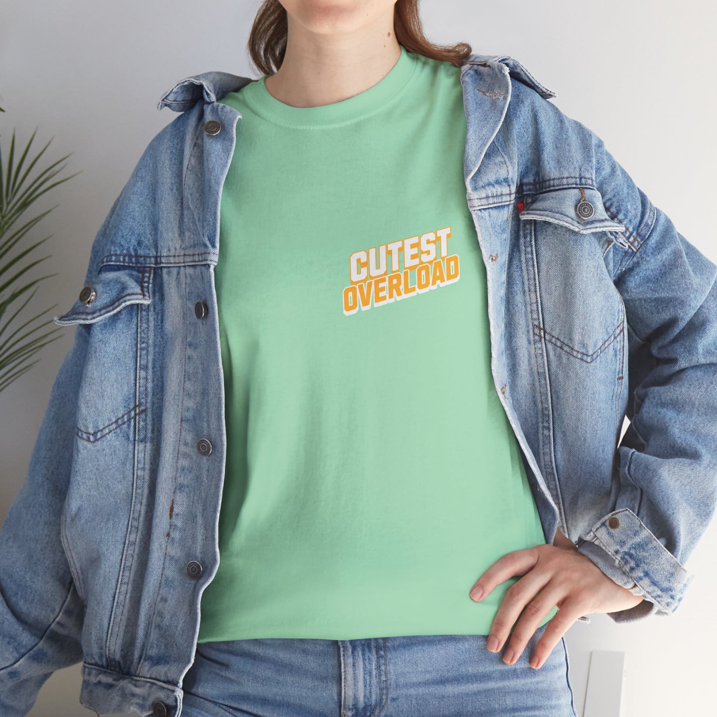 Happy Cat 'Cutest Overload' | Unisex Heavy Cotton Tee