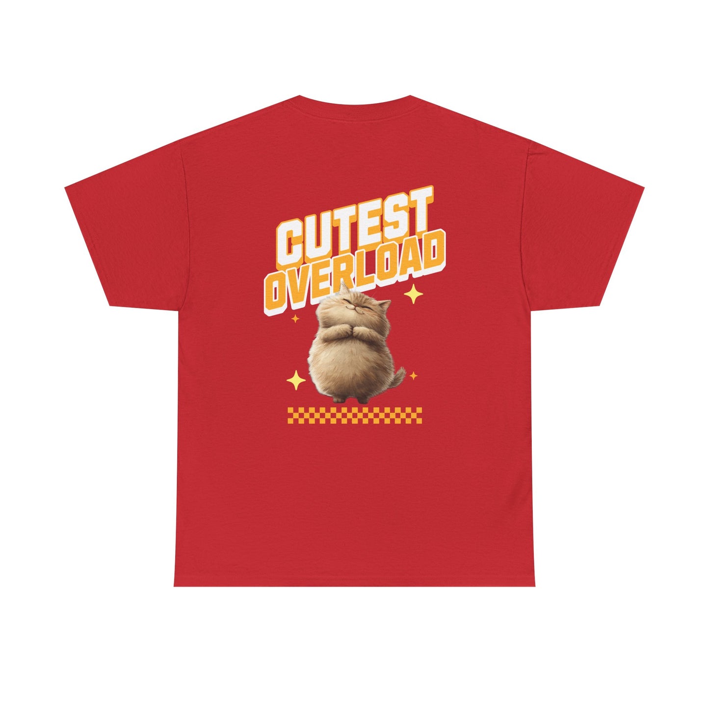 Happy Cat 'Cutest Overload' | Unisex Heavy Cotton Tee