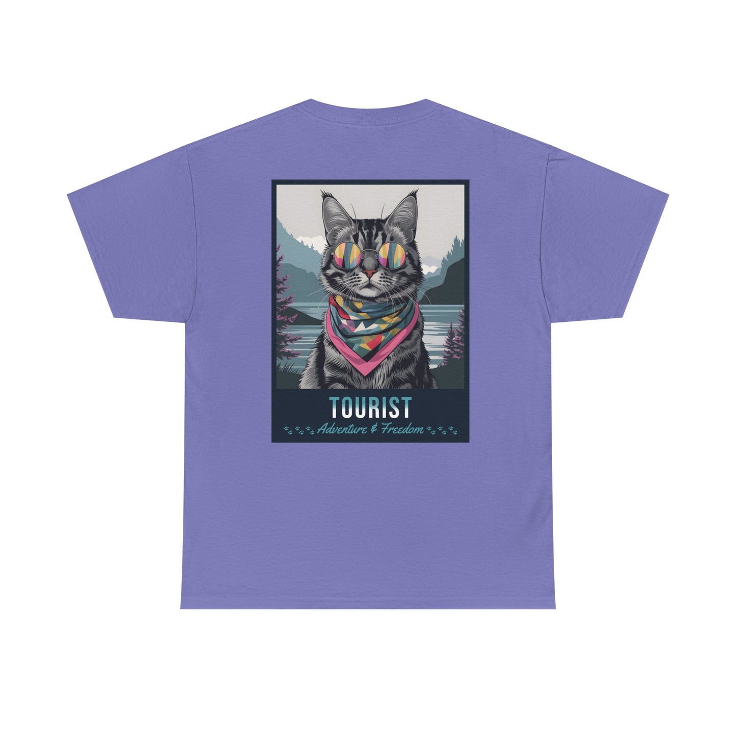 Cat Travelling Japan | Unisex Heavy Cotton Tee