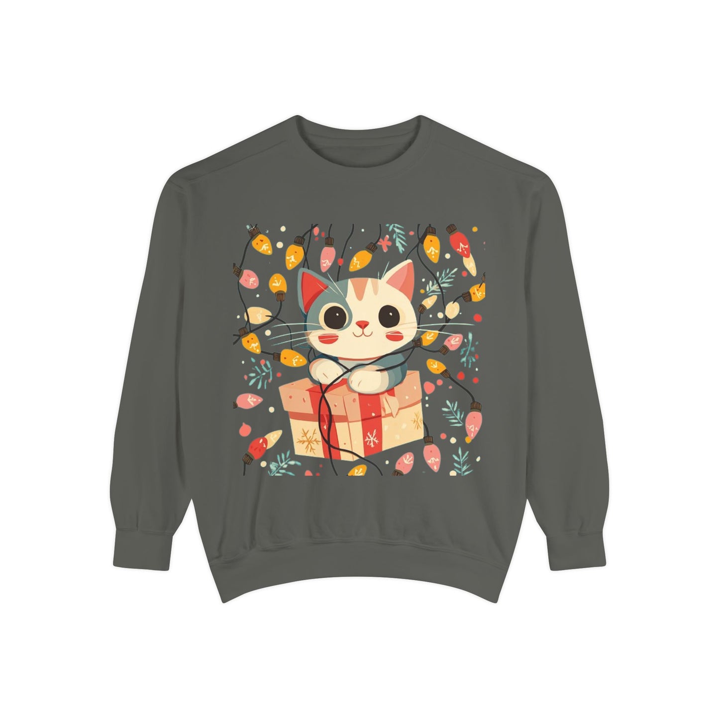 Cute Cat Gift Box Sweatshirt