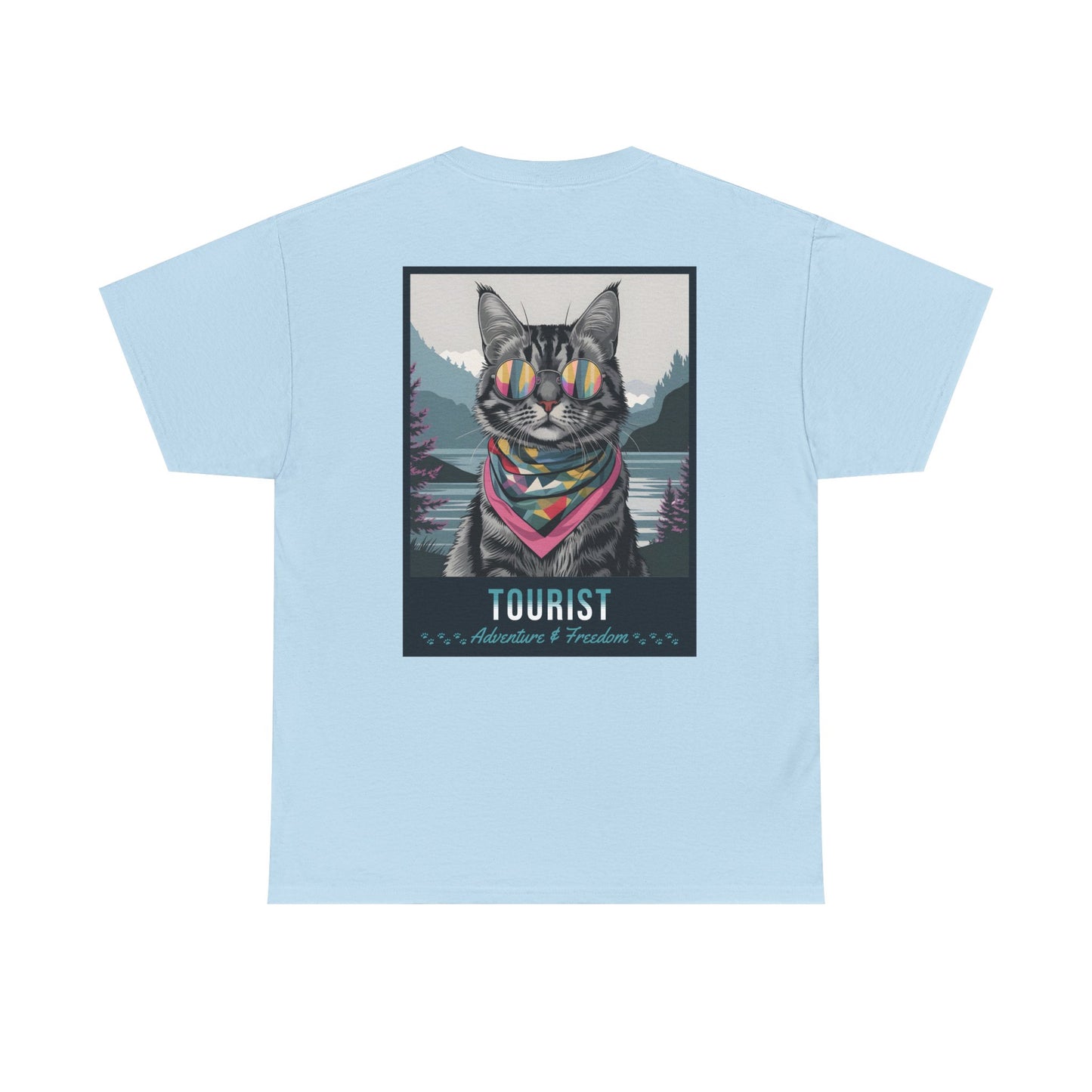 Cat Travelling Japan | Unisex Heavy Cotton Tee