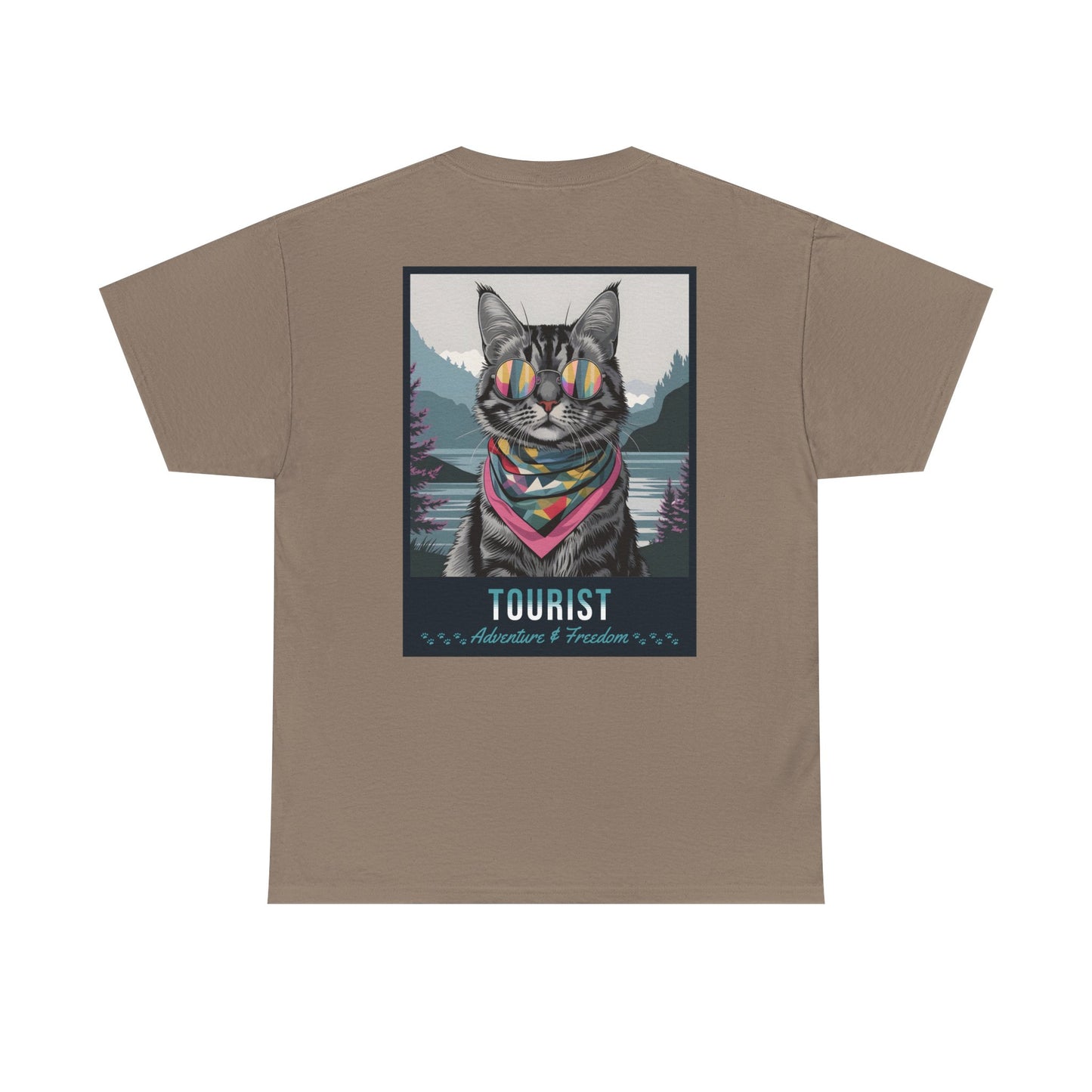 Cat Travelling Japan | Unisex Heavy Cotton Tee