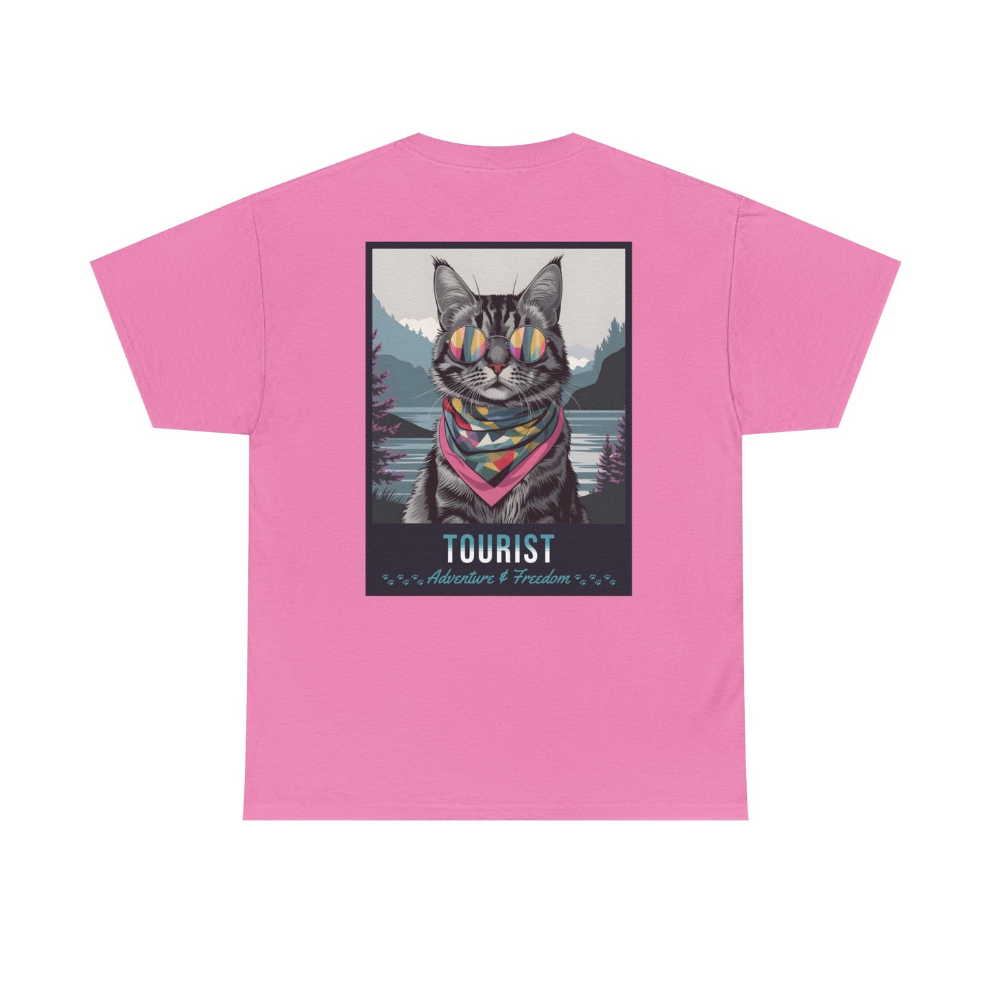 Cat Travelling Japan | Unisex Heavy Cotton Tee