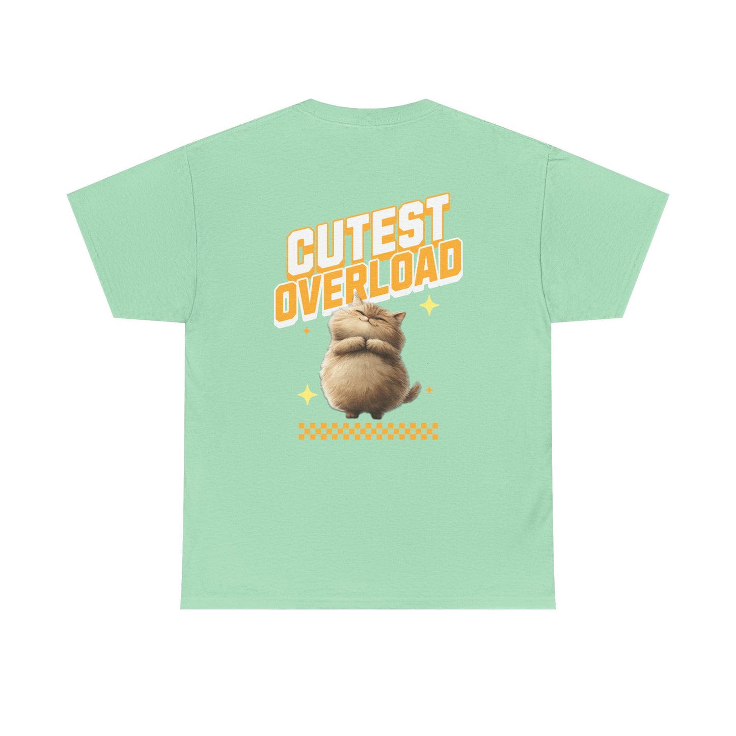 Happy Cat 'Cutest Overload' | Unisex Heavy Cotton Tee