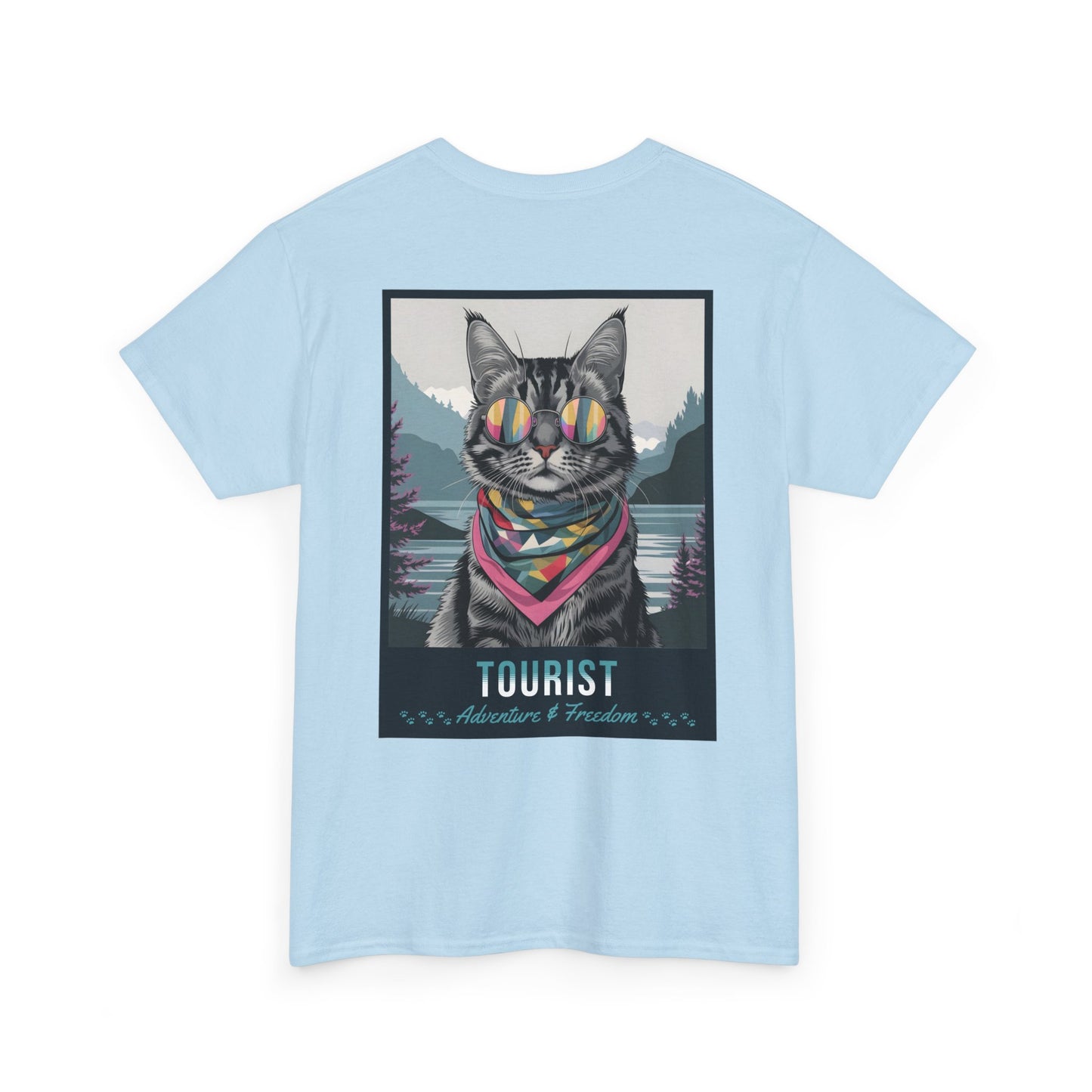 Cat Travelling Japan | Unisex Heavy Cotton Tee