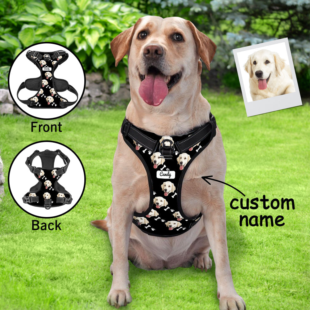 Custom Dog Harness Adjustable Reflective Vest No Pull Dog Harness Gift for Pet Lovers