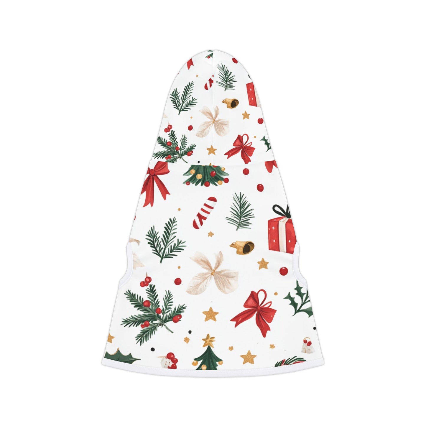 Christmas Pet Hoodie with Festive Patterns