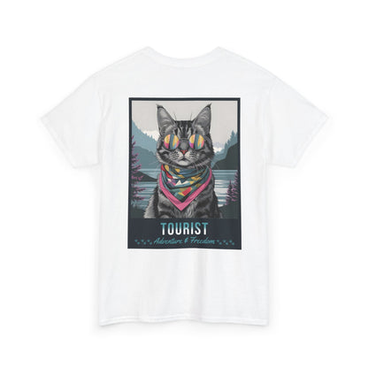 Cat Travelling Japan | Unisex Heavy Cotton Tee