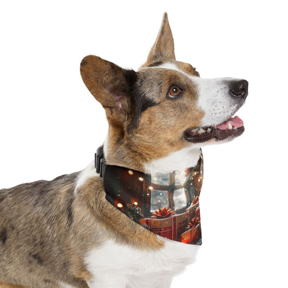 Pet Bandana Collar - Christmas Tree and Gift Box Celebration